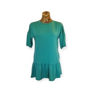 Velvet Torch Nordstrom Rack tunic top dress green Small nwt new